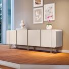 Balcão Aparador Buffet Anabelle Off White H01 - D'Rossi
