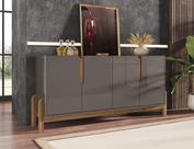 Balcão Aparador Buffet Lizz 4 Portas - 6 Cores