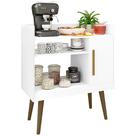 Balcão Aparador Buffet Para Café 01 Porta B02 Branco - Lyam Decor Balcão Aparador Buffet Para Café 01 Porta B02 Branco - Lyam Decor