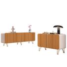 Balcão Aparador Buffet Piacente e Benvy H01 Off/Cinamomo - Mpozenato