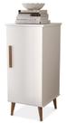 Balcão / aparador tok. 1 porta pés retrô para bebedouro / recepção / cozinha cor branco brilho Balcão / aparador tok. 1 porta pés retrô para bebedouro / recepção / cozinha cor branco brilho