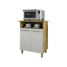 Balcão Armário Auxiliar Multiuso Compacto Organizador Resistente Funcional Moderno Casa Cozinha Ambiente Decorativo Versátil