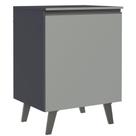 Balcão Armário de Cozinha 60 cm 1 Porta Com Pés Cinza Nice Madesa Balcão Armário de Cozinha 60 cm 1 Porta Com Pés Cinza Nice Madesa