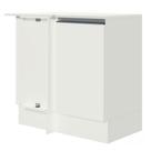 Balcão Armário de Cozinha de Canto 100% MDF com Tampo Branco Smart Madesa Balcão Armário de Cozinha de Canto 100% MDF com Tampo Branco Smart Madesa