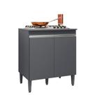 Balcão Armário de Cozinha Multiuso para Cooktop com Tampo 4 ou 5 Bocas Andréia Cinza Fosco- MABE MAGAZINE Balcão Armário de Cozinha Multiuso para Cooktop com Tampo 4 ou 5 Bocas Andréia Cinza Fosco- MABE MAGAZINE