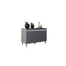 Balcão Armário Multiuso Gabinete Manu 120cm 3 Portas C/Tampo - Ajl Móveis Balcão Armário Multiuso Gabinete Manu 120cm 3 Portas C/Tampo - Ajl Móveis