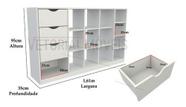 Balcão Atendimento Armário Colmeia Horizontal M6 Balcão Atendimento Armário Colmeia Horizontal M6