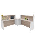 Balcão Atendimento De Canto Em L Recepção/consultório 1400x600 - NetMobil