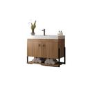 Balcão Banheiro 2 Portas Opera 60cm MDF C/ Cuba Marmorite