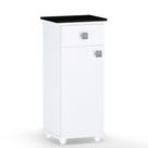 Balcão Bebedouro Multiuso Karol com Gaveta e 01 Porta Branco - Desk Design Balcão Bebedouro Multiuso Karol com Gaveta e 01 Porta Branco - Desk Design
