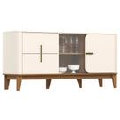 Balcao Buffet 2 Portas 2 Gavetas 165 Cm Rael Nature Henn