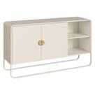 Balcão Buffet 28071 Contemporâneo 2 Portas MDF-MDP 135CM Off White Artesano Móveis