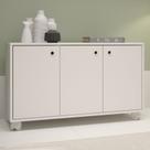 Balcão Buffet 3 Portas Bho 25-06 Branco - Brv Móveis