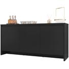 Balcao Buffet 50523 03 Portas 160cm Preto Dcasa