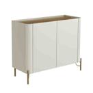 Balcão Buffet Bend 99 cm Louro-Luna/Dourado Incolar