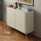 Balcão Buffet com 2 Portas 98,5cm Pés em Metal Bend