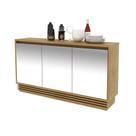 Balcão Buffet com espelho BB2609 Natural - Tecno Balcão Buffet com espelho BB2609 Natural - Tecno