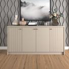 Balcão Buffet Lia 4 Portas 3 Prateleiras Off White - Cimol