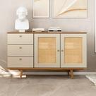 Balcão Buffet p/ Sala 135cm c/ 2 Portas e 3 Gavetas 100% MDF