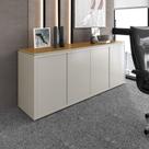 Balcão Buffet para Escritório 4 Portas 180cm Athenas Via Nossa Balcão Buffet para Escritório 4 Portas 180cm Athenas Via Nossa