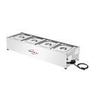 Balcão Buffet Térmico Self Service Bancada 4 Cubas Aço Inox 220v Spolu