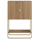 Balcao Cafe Bar Organico 2 Portas 90 Cm 28069 Artesano Hanover Dourado