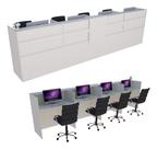 Balcão Caixa 511cm Branco - Linha Premium - Modelo 1.1