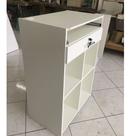 Balcão Caixa Teclado Branco 100% Mdf (recepção Valet Gaveta)