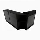 Balcão Caixa Vitrine + 2 Expositores Lojas E Comércios 100% Mdf Preto - Suprema Móveis