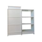 Balcão Caixa + Vitrine Expositor Atendimento Lojas E Comércios 100% Mdf Branco - Suprema Móveis