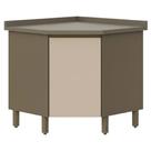Balcao Canto Obliquo Com Tampo 1 Porta 79 cm Connect Henn