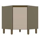 Balcão Canto Oblíquo Connect 01 Porta Duna Cristal - Henn Balcão Canto Oblíquo Connect 01 Porta Duna Cristal - Henn