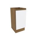 Balcão Celeste Kappesberg 100% MDF 1 Porta Nogueira/Branco 40cm Balcão Celeste Kappesberg 100% MDF 1 Porta Nogueira/Branco 40cm