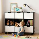 Balcão Com 9 Nichos E 6 Gavetas Para Quarto Infantil