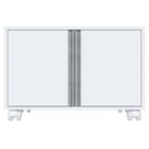Balcão Com Rodas Desmontado P/ Banheiro Branco Oxford