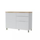 Balcão Com Tampo 100 MDF 1 Portas 3 Gaveta 120cm Marquesa Nesher