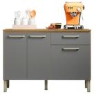 Balcao Com Tampo 120 Cm Versalhes Ktp Freijo Gris Balcao Com Tampo 120 Cm Versalhes Ktp Freijo Gris