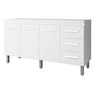 Balcao Com Tampo 160cm 9140X9320 Branco Mobbs