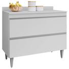 Balcao Com Tampo 2 Portas Basculante Esmeralda 100 cm BP Eratto Moveis