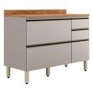 Balcao Com Tampo 4G 1P 120 cm MDF Proenca Demartez