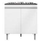 Balcão Com Tampo para Cooktop 5 bocas 2 Portas Andréia Branco - AJL Móveis Balcão Com Tampo para Cooktop 5 bocas 2 Portas Andréia Branco - AJL Móveis