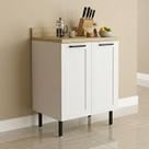Balcão com Tampo para Cozinha 2 Portas e 1 Prateleira 60cm Tm4315 MDF Grazi Balcão com Tampo para Cozinha 2 Portas e 1 Prateleira 60cm Tm4315 MDF Grazi
