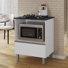 Balcão Cooktop 4 e 5 Bocas Flora 70cm para Cozinha com Tampo Cortado MDP Balcão Cooktop 4 e 5 Bocas Flora 70cm para Cozinha com Tampo Cortado MDP