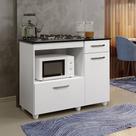 Balcão Cooktop Basculante 2 Portas 1 Gaveta Ideal Branco
