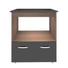 Balcão Cooktop Elisa 5 Bocas 2 Portas Savana Preto Moblis Balcão Cooktop Elisa 5 Bocas 2 Portas Savana Preto Moblis