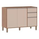 Balcão Cozinha 120 cm 2 Portas 3 Gavetas Connect Lari Luciane Móveis