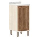Balcão Cozinha 40 cm 1 Porta com Tampo Sofia Luciane Móveis