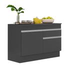 Balcão Cozinha c/ Rodapé Gabinete Pia 120cm 2 Ptas 1 Gav Veneza Multimóveis MP2117.898 Preto/Branco Balcão Cozinha c/ Rodapé Gabinete Pia 120cm 2 Ptas 1 Gav Veneza Multimóveis MP2117.898 Preto/Branco