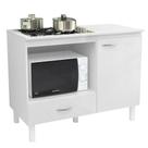 Balcão Cozinha Cooktop Blane 105cm com 1 Porta e 1 Gaveta