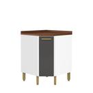 Balcão Cozinha de Canto em Aço com 1 Porta Bella Bertolini Balcão Cozinha de Canto em Aço com 1 Porta Bella Bertolini